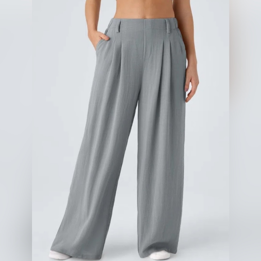 HALARA Gray Wide-Leg Women's Pants